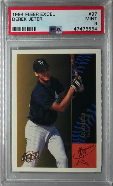 Derek Jeter 1994 Fleer Excel #97 - PSA 9 Mint - Yankees