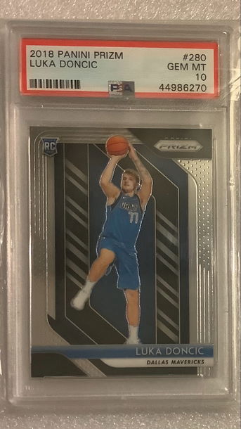 2018 Prizm Luka Doncic Rookie Rc #280 Psa 10 Gem Mint Dallas 