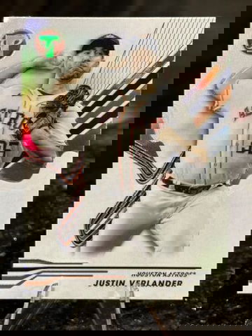 2024 TOPPS PRISTINE JUSTIN VERLANDER REFRACTOR #182 Houston Astros