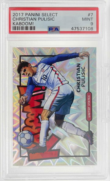 2017/18 Panini Select Christian Pulisic Kaboom! PSA 9