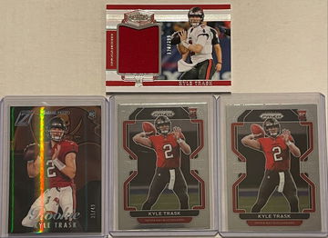 2021 Kyle Trask 4 Rookie Card Lot - Prizm, Patch, Serial Numbered