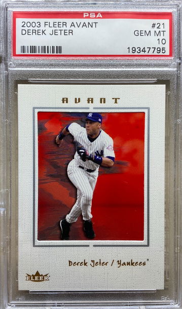 Derek Jeter - 2003 Fleer Avant #21 PSA 10