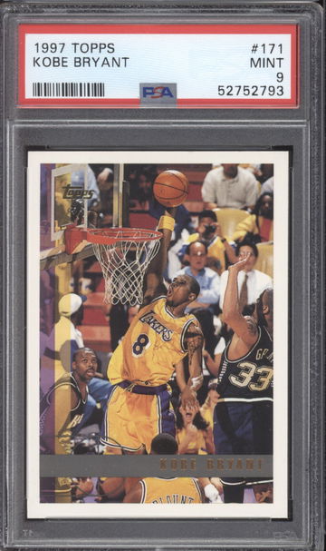 1997 Topps 171 Kobe Bryant 2nd Year PSA 9 MINT