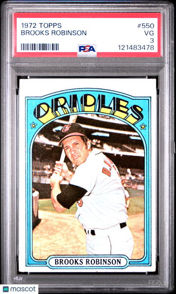1972 Topps Brooks Robinson #550 PSA 3