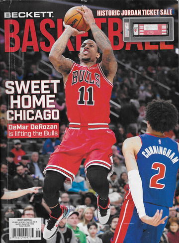 Beckett Basketball Card Monthly Price Guide Magazine May 2022 DeMar DeRozan Chicago Bulls