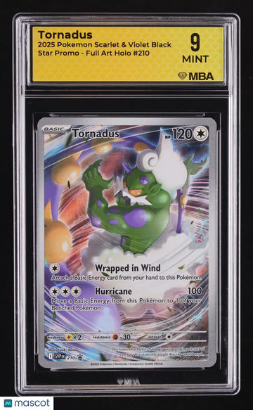 2025 Pokemon Scarlet & Violet Black Star Promo Tornadus Holo MBA 9 #210