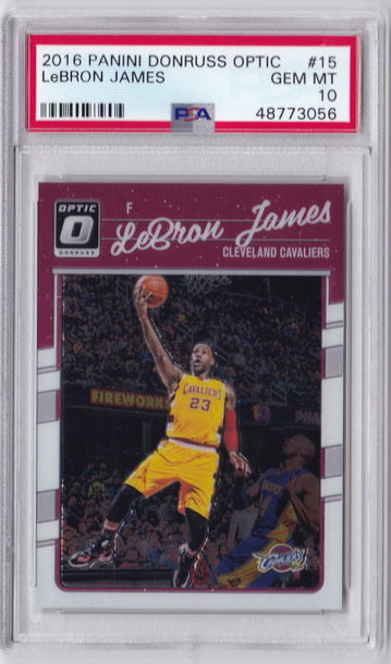 LeBron James 2016 Optic PSA 10