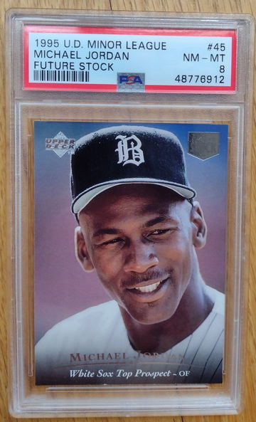 1995 Upper Deck ML Future Stock Michael Jordan PSA 8