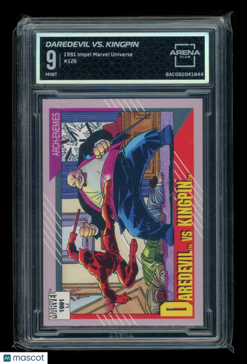 1991 Impel Marvel Universe #126 Arena Club 9