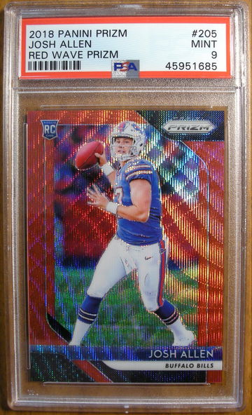 Josh Allen 2018 Prizm Red Wave /149 PSA 9