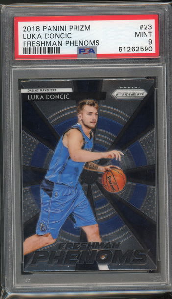 2018 Prizm Freshman Phenoms Luka Doncic PSA 9 