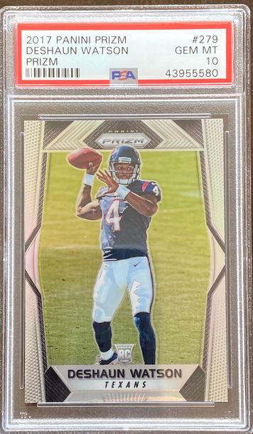 2017 Prizm Deshaun Watson RC #279 PSA 10 Gem Mint Rookie Card