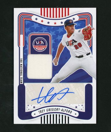 2024 Panini Stars & Stripes Trey Gregory-Alford 18U National Team jersey Auto