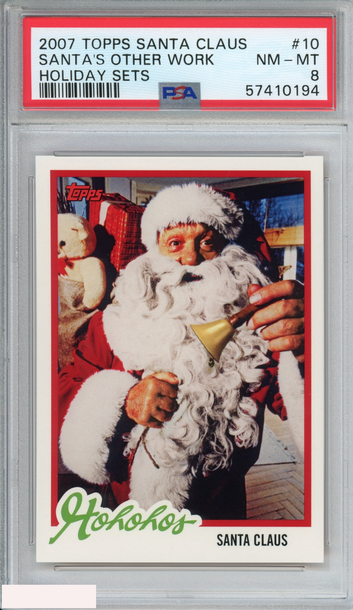 2007 TOPPS SANTA CLAUS HOLIDAY SETS SANTAS OTHER WORK #10 PSA 8 NM-MT