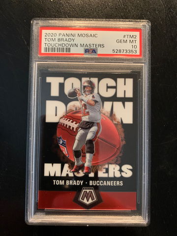 2020 Mosaic Tom Brady Touchdown Masters PSA 10 Gem Mint