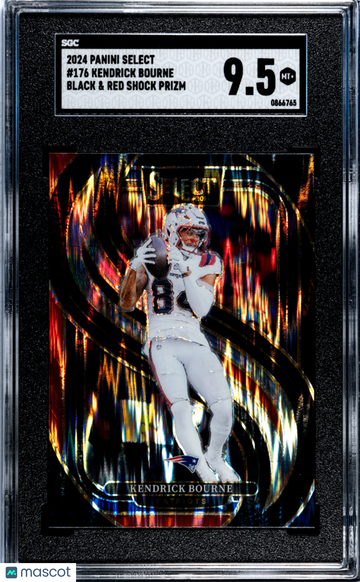2024 Panini Select Kendrick Bourne #176 Black & Red Shock Prizm SGC 9.5