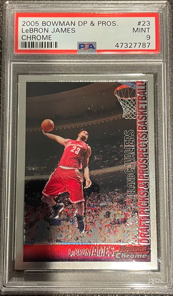Lebron James Bowman Chrome 2005 #23 PSA 9