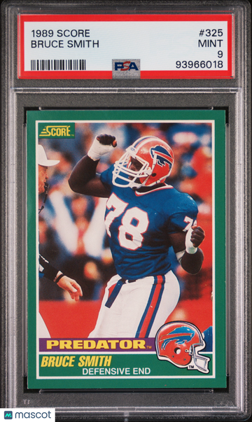 1989 Score Bruce Smith #325 PSA 9