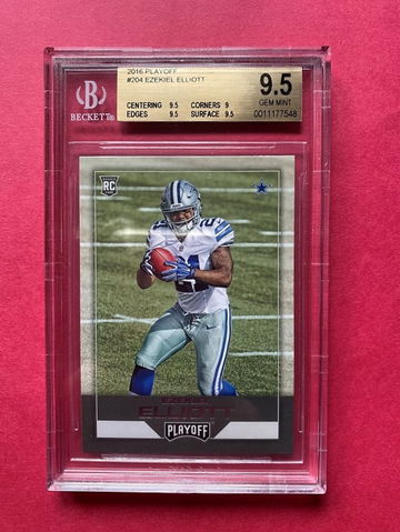 2016 PLAYOFF #204 - EZEKIEL ELLIOTT BGS 9.5
