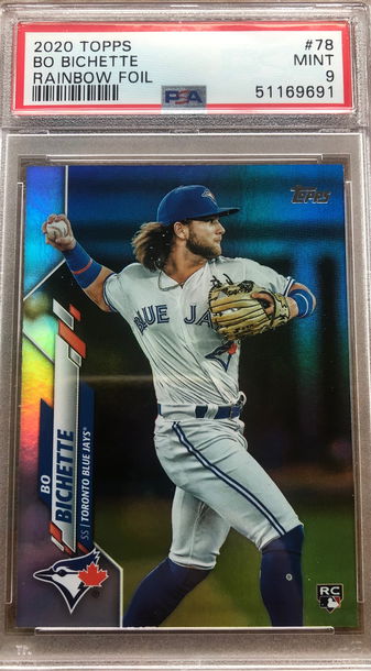 2020 Topps Bo Bichette Rainbow Foil PSA 9