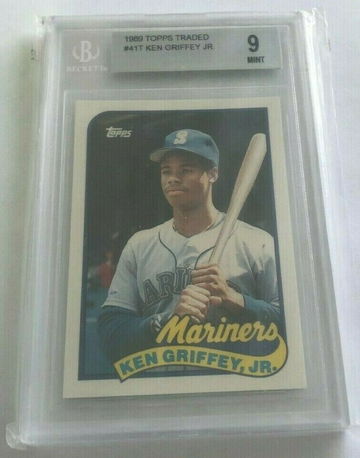 1989 Topps Traded Ken Griffey Jr BGS 9 Mint