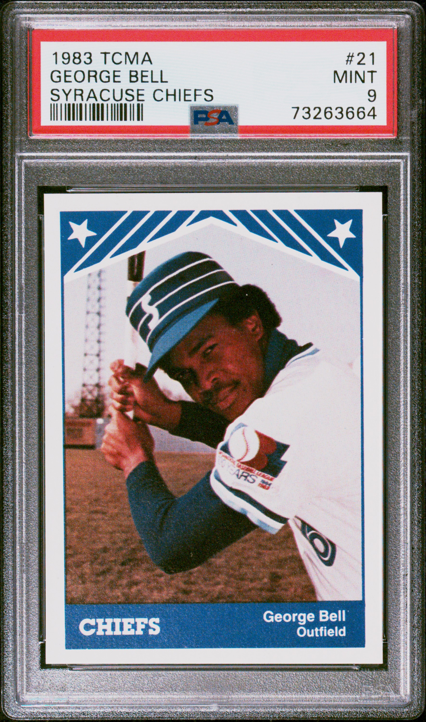 1983 TCMA Syracuse Chiefs George Bell #21 PSA 9