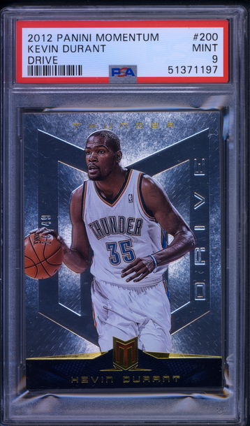 2012 Panini Momentum KEVIN DURANT #200 Drive /49 PSA 9 MINT (POP 1 None Higher)