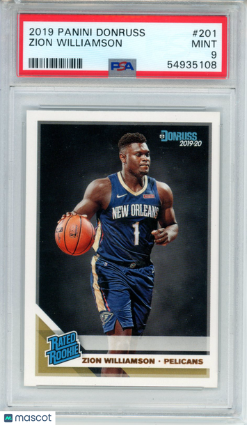 2019 Panini Donruss Zion Williamson #201 PSA 9