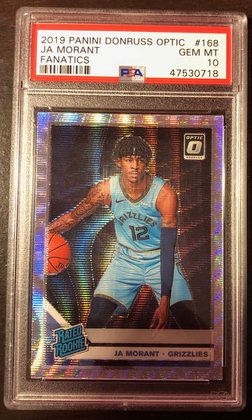 2019 Panini Donruss Optic #168 Ja Morant Rookie RC PSA 10 GEM MINT FANATICS
