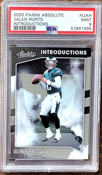 2020 JALEN HURTS Panini Absolute Introductions PSA 9 POP 33 RC Rookie #IJAH