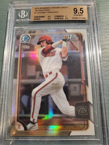 DANSBY SWANSON 2015 BOWMAN CHROME REFRACTOR BGS 9.5