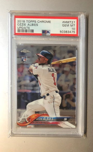 2018 Topps Chrome Ozzie Albies PSA 10