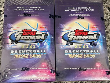 2021 Topps Finest Basketball Factory Sealed Hobby Box (2 Box Lot)