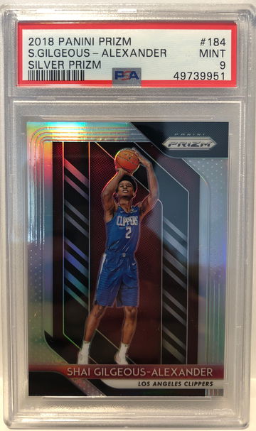 2018 prizm shai gilgeous alexander rookie silver (from HKG 14-21 days shipping)