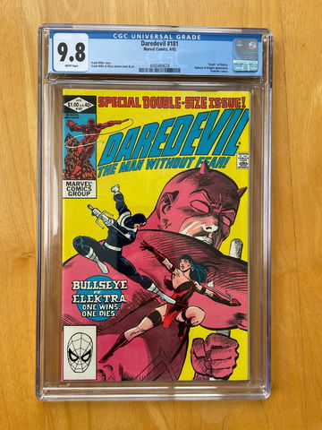 Daredevil #181 CGC 9.8 White Pages Death of Elektra 