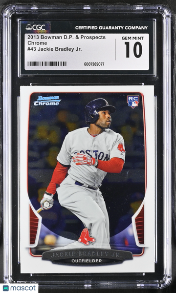2013 Bowman D.P. & Prospects Jackie Bradley Jr. #43 Chrome CGC 10