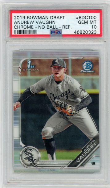 2019 Bowman Chrome Draft Andrew Vaughn Refractor PSA 10 Gem Mint