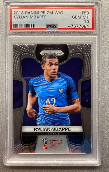 KYLIAN MBAPPE 2018 WORLD CUP PRIZM ROOKIE PSA 10 GEM MINT 