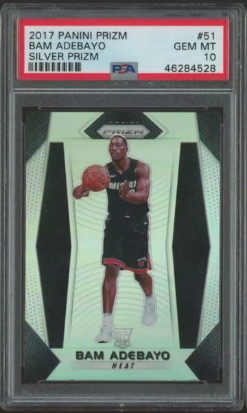 Bam Adebayo 2017 Silver Prizm RC PSA 10