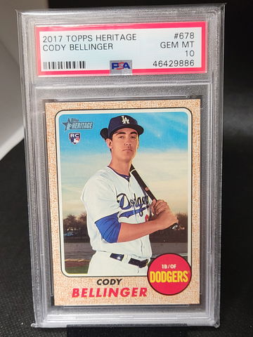 2017 Topps Heritage Cody Bellinger Psa 10