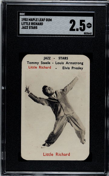 1953 Maple Leaf Gum Little Richard Jazz Stars SGC 2.5