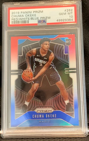 Chuma Okeke RC Prizm Red White Blue PSA 10 GEM MT