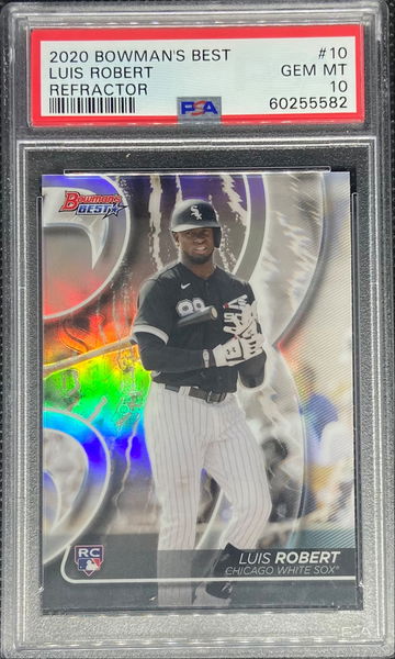 2020 Bowman's Best Refractor #10 Luis Robert RC PSA 10 Gem Mint CHW White Sox
