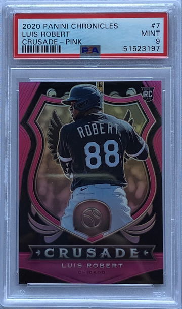 2020 Panini Chronicles #7 Luis Robert Crusade Pink /25 Rookie RC PSA 9