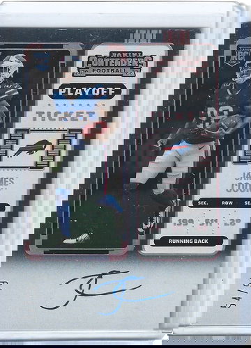 JAMES COOK 2022 CONTENDERS ROOKIE ON CARD ROOKIE AUTOGRAPH AUTO #54/99 BILLS!