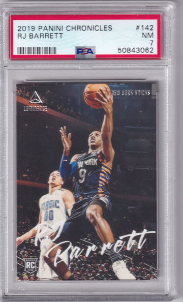 2019 Panini Chronicles RJ Barrett Luminance #142 PSA 7