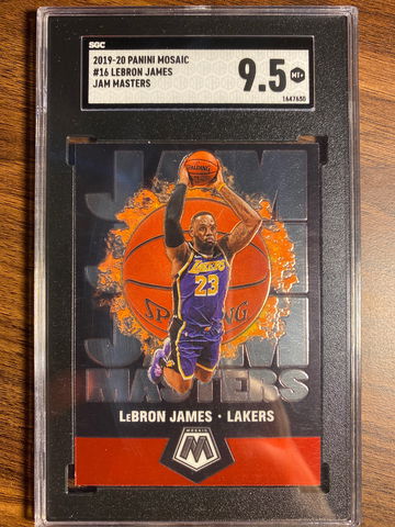 2019-20 Panini Mosaic #16 Lebron James Jam Masters 9.5 Mt+