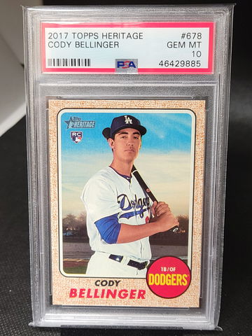 2017 Topps Heritage Cody Bellinger Psa 10