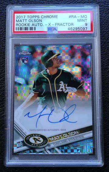 MATT OLSON 2017 TOPPS CHROME X-FRACTOR /20