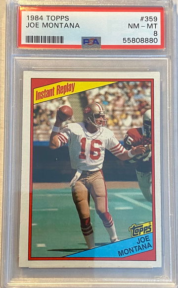 1984 Topps Joe Montana #359 PSA 8 NM-MT